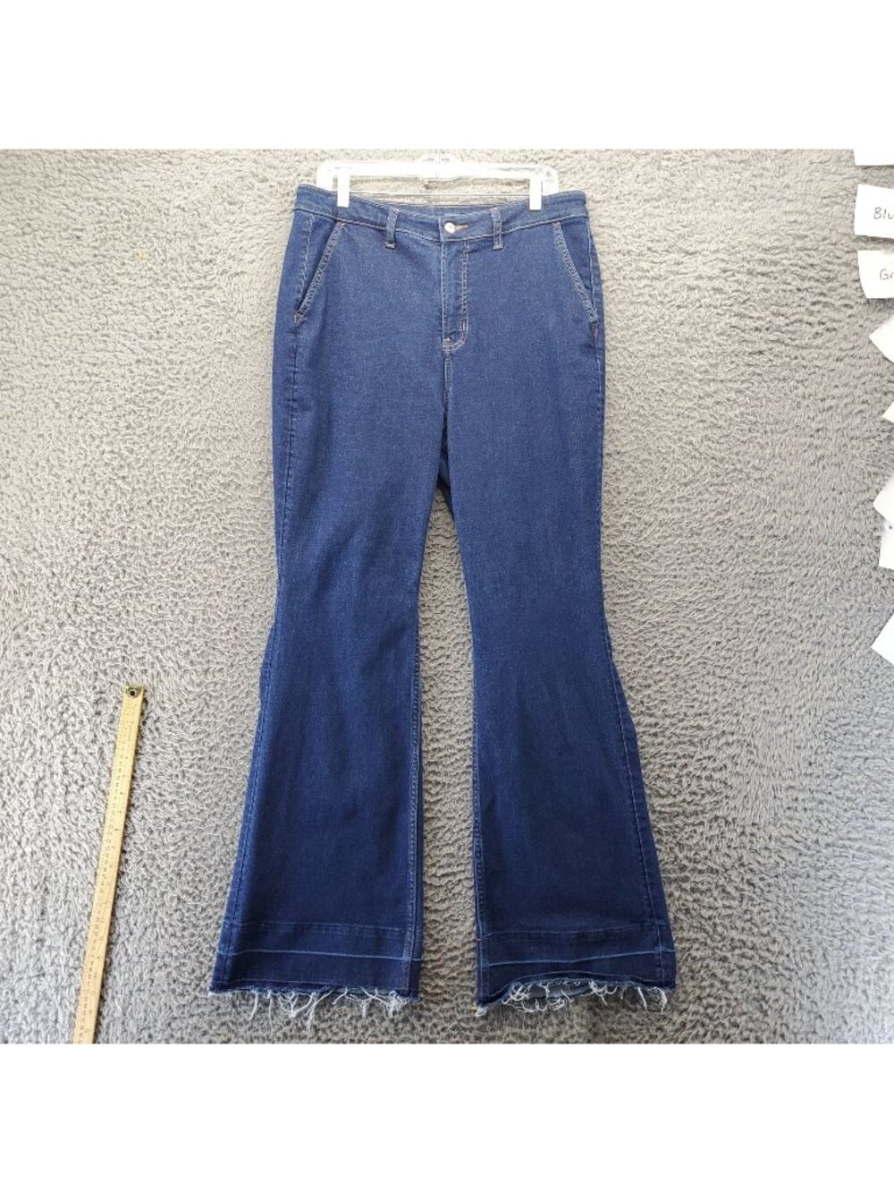 Old Navy Jeans Womens Size 14 Blue Extra High-Rise Flare Trouser 360° Stretch